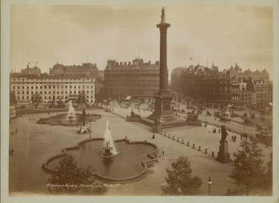 Postcard with an Image of Trafalgar Square by English Photographer